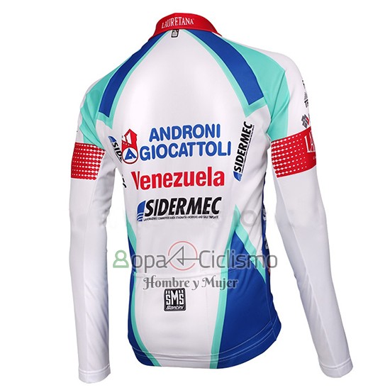 Androni Giocattoli Ropa Ciclismo Culotte Largo 2014 Hombre Mangas Largas Blanco